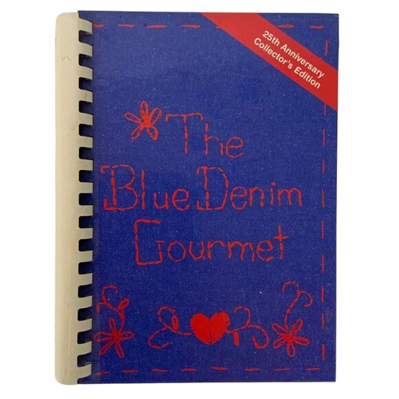 The Blue Denim Gourmet Cookbook Junior League Of Odessa TX 25th Anniversary 1998 - Picture 1 of 14